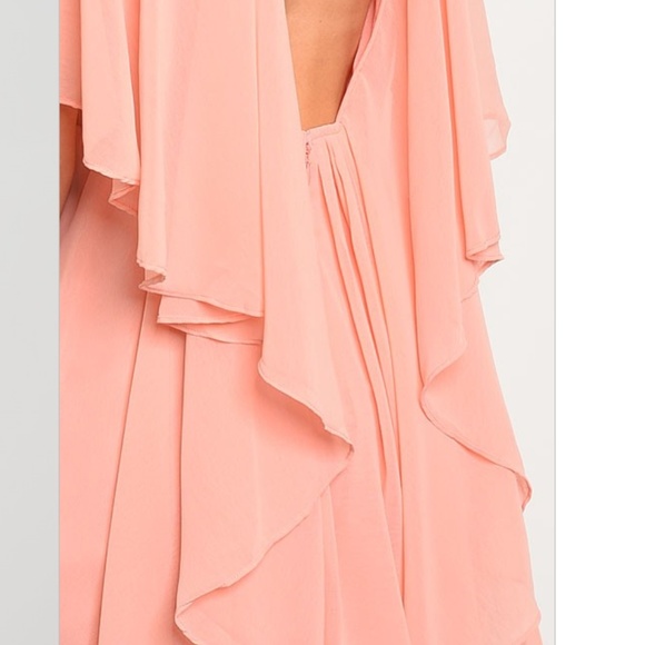 1 LEFT SZ S! Chiffon Open Back Goddess Dress - Picture 3 of 3